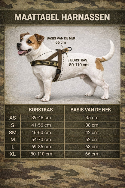 Urban camo luxe hondentuig