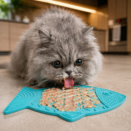 Likmat voor Katten in leuke visvorm