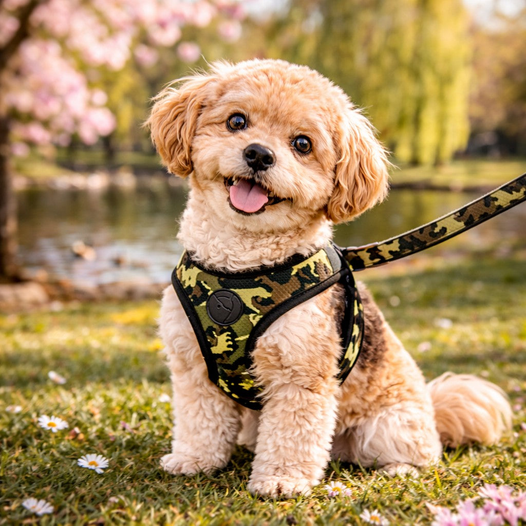 Urban camo luxe hondenriem