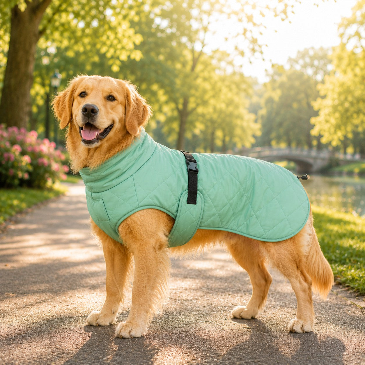 Citystyle jade groene hondenjas voor kleine & grote honden