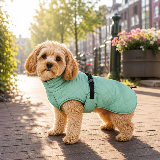 Citystyle jade groene hondenjas voor kleine & grote honden