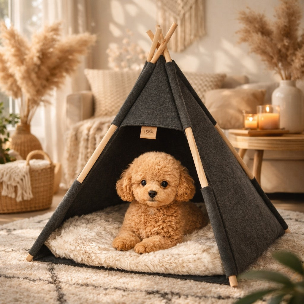 Decoratieve cosy katten & honden tipi